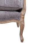 Кресло Ava Classical Armchair brown and grey velour варинант исполнения - 6 | Loft Concept в Екатеринбурге