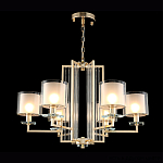 Люстра с 6-ю цилиндрическими плафонами из стекла Laurent варинант исполнения - 2 | Loft Concept в Екатеринбурге