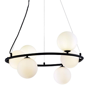 Люстра с белыми плафонами Bubble Glass