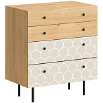 Комод с принтом на ящиках Elise Chest of Drawers варинант исполнения - 9 | Loft Concept в Екатеринбурге