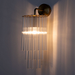 Бра с круглым основанием и длинными прозрачныи стеклянными трубками Nembus варинант исполнения - 2 | Loft Concept в Екатеринбурге