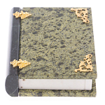 Шкатулка в виде книги из натурального камня змеевик Stone Casket варинант исполнения - 1 | Loft Concept в Екатеринбурге