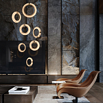 Подвесной светильник в форме кольца Cryptocrystalline Stone варинант исполнения - 5 | Loft Concept в Екатеринбурге