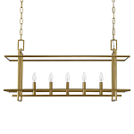 Подвесной светильник прямоугольный 5-ти ламповый Linear Kitchen Light варинант исполнения - 2 | Loft Concept в Екатеринбурге