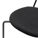 Стул с мягким сиденьем черный Stool Loft Black варинант исполнения - 7 | Loft Concept в Екатеринбурге