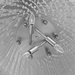 Люстра круглая с прозрачными стеклянными трубками Nembus варинант исполнения - 8 | Loft Concept в Екатеринбурге