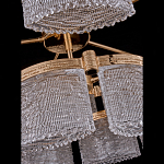 Люстра двухъярусная с текстурными овальными абажурами Splendor Palace Style варинант исполнения - 4 | Loft Concept в Екатеринбурге