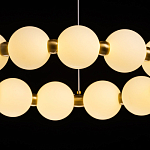 Люстра круглая с матовыми белыми шарами PEARLS Suspension варинант исполнения - 7 | Loft Concept в Екатеринбурге