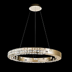 Люстра золотая в форме кольца с мозаичным хрустальным оформлением Sparks of Crystal варинант исполнения - 3 | Loft Concept в Екатеринбурге