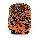 Пуф Wakonda Terracotta Tiger Mountain с Круглыми ножками  варинант исполнения - 2 | Loft Concept в Екатеринбурге