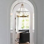  Люстра с 5-ю цилиндрическими плафонами из стекла с пузырьками Hinkley варинант исполнения - 9 | Loft Concept в Екатеринбурге