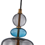 Подвесной светильник со стеклянным плафоном дымчатого цвета Prestige варинант исполнения - 4 | Loft Concept в Екатеринбурге