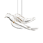 Подвесной светильник с прозрачной стеклянной птичкой Serip Voa варинант исполнения - 6 | Loft Concept в Екатеринбурге