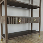 Стеллаж с двумя ящиками Elsa Dreams Walnut варинант исполнения - 2 | Loft Concept в Екатеринбурге