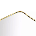 Зеркало золотистое с закруглёнными углами Thin Frame варинант исполнения - 2 | Loft Concept в Екатеринбурге