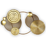 Панно настенное Blank Sheet Golden Orbit варинант исполнения - 1 | Loft Concept в Екатеринбурге