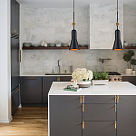  Подвесной светильник черного матового цвета с конусным плафоном 65 см Elstead Lighting варинант исполнения - 9 | Loft Concept в Екатеринбурге