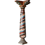 Антикварная колонна из массива тика Unique Indian Antique Column варинант исполнения - 1 | Loft Concept в Екатеринбурге