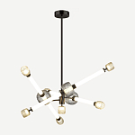 Светодиодная люстра Rovelly Black варинант исполнения - 2 | Loft Concept в Екатеринбурге