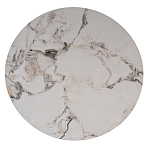 Стол журнальный круглый керамогранит белый Keramos варинант исполнения - 2 | Loft Concept в Екатеринбурге