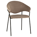 Коричневый стул с обивкой из искусственной замши Alexis варинант исполнения - 1 | Loft Concept в Екатеринбурге