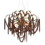 Люстра подвесная с переплетенными металлическими лентами и цепочками Atlantis Chain варинант исполнения - 1 | Loft Concept в Екатеринбурге