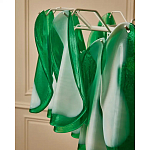 Люстра из стеклянных зеленых лепестков Petalled Illuminator варинант исполнения - 8 | Loft Concept в Екатеринбурге