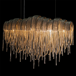 Люстра подвесная с металлическими цепочками и изогнутыми металлическими дугами 72 см Atlantis Chain варинант исполнения - 6 | Loft Concept в Екатеринбурге