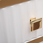 Консоль с ящиком белая с золотом Textured White Console with Gold варинант исполнения - 4 | Loft Concept в Екатеринбурге