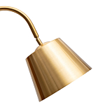 Торшер с мраморным столиком и золотым плафоном Ezio Floor Lamp варинант исполнения - 1 | Loft Concept в Екатеринбурге