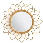 Зеркало из ротанга в форме цветка WICKER MIRROR 90 варинант исполнения - 1 | Loft Concept в Екатеринбурге