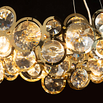 Люстра подвесная из золотых колец 57 см Golden Circles варинант исполнения - 5 | Loft Concept в Екатеринбурге