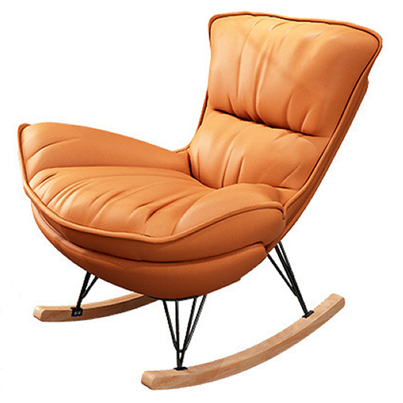 Кресло-качалка для отдыха Rocking Soft Chair Терракотовый Бирюзовый Синий Бежевый Кресло-качалка для отдыха Rocking Soft Chair Терракотовый Бирюзовый Синий Бежевый в Екатеринбурге | Loft Concept