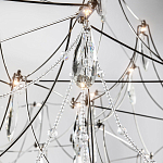 Люстра с каркасом из тонких металлических нитей и хрустальными подвесками Crystal Metal Threads Chandelier 100 варинант исполнения - 3 | Loft Concept в Екатеринбурге