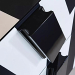 Дизайнерский комод в чёрно-белую полоску Ziqqurat варинант исполнения - 1 | Loft Concept в Екатеринбурге