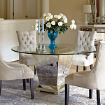 Стол обеденный круглый на зеркальном основании Spectacular Table варинант исполнения - 2 | Loft Concept в Екатеринбурге