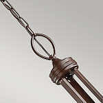 Люстра с белыми тканевыми абажурами в прозрачных стеклянных цилиндрах Kichler варинант исполнения - 15 | Loft Concept в Екатеринбурге