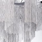 Люстра потолочная с металлическими цепочками Диаметр 99 см Atlantis Chain варинант исполнения - 4 | Loft Concept в Екатеринбурге