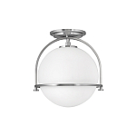 Потолочный светильник с плафоном в форме белого матового шара Hinkley варинант исполнения - 7 | Loft Concept в Екатеринбурге