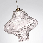 Подвесной светильник с плафоном из фактурного прозрачного стекла Light Ensemble варинант исполнения - 9 | Loft Concept в Екатеринбурге