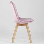 Стул с мягким велюровым сиденьем Arvika Pink варинант исполнения - 2 | Loft Concept в Екатеринбурге