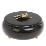 Шкатулка круглая из натурального камня змеевик Stone Casket варинант исполнения - 2 | Loft Concept в Екатеринбурге