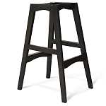 Барный стул со спинкой и подлокотниками на 4-х черных ножках Douglas Rhombus Коричневый Велюр варинант исполнения - 5 | Loft Concept в Екатеринбурге