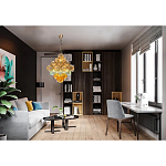 Люстра с каскадом из разноцветных круглых подвесов Key Lustar варинант исполнения - 1 | Loft Concept в Екатеринбурге