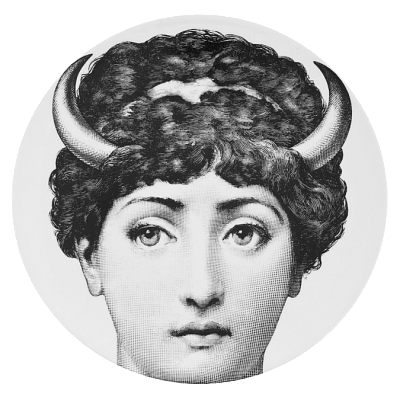 Декоративная тарелка Fornasetti 30.CR.BW.R01-253 Декоративная тарелка Fornasetti 30.CR.BW.R01-253