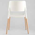 Пластиковый стул на ножках из массива бука Ferret White 4 шт варинант исполнения - 6 | Loft Concept в Екатеринбурге