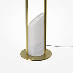 Напольный торшер светодионый золотой Lumen Duo варинант исполнения - 4 | Loft Concept в Екатеринбурге