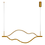 Подвесной светильник волнообразный изогнутый цвета латунь 3000К Spiral Lighting варинант исполнения - 3 | Loft Concept в Екатеринбурге