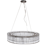 Подвесная люстра в форме круга Light Source Antique Nickel варинант исполнения - 1 | Loft Concept в Екатеринбурге