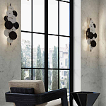 Бра светодиодное из черно-белых дисков Contrast Sample варинант исполнения - 7 | Loft Concept в Екатеринбурге